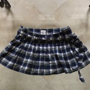 Vintage Abercrombie Plaid Mini Skirt 100% Cotton